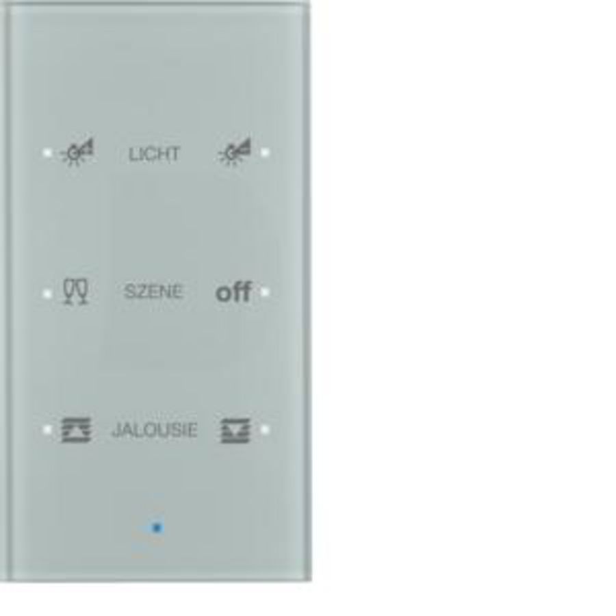 Tastsensor KNX-touch geconfig. 3-v berker TS Sensor glas alu
