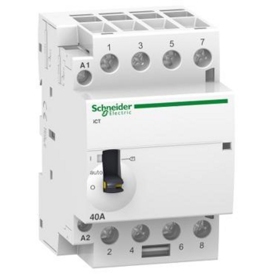 Magneetschakelaar Met handbediening 4 NO In=40A Uc=24V A iCT