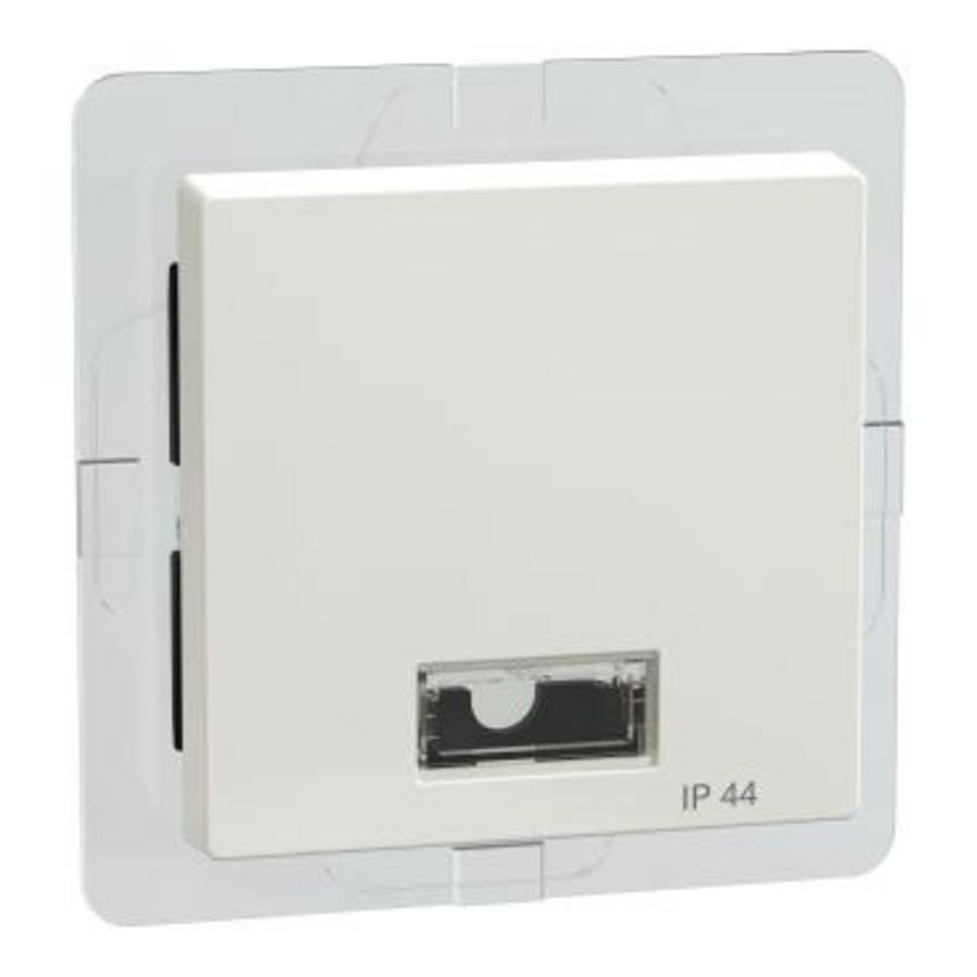 Rocker w. rectangular indicator window f. symbols IP44