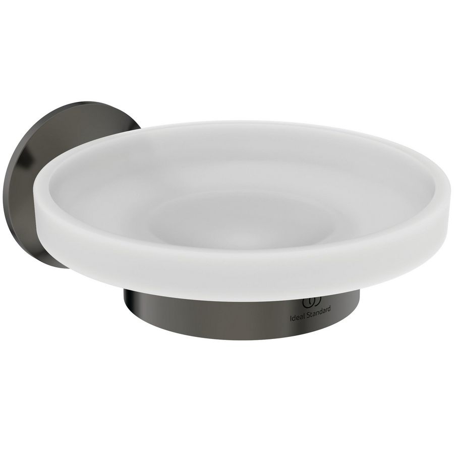 Zeepschaal 130x165x60mm magnetic grey La Dolce Vita