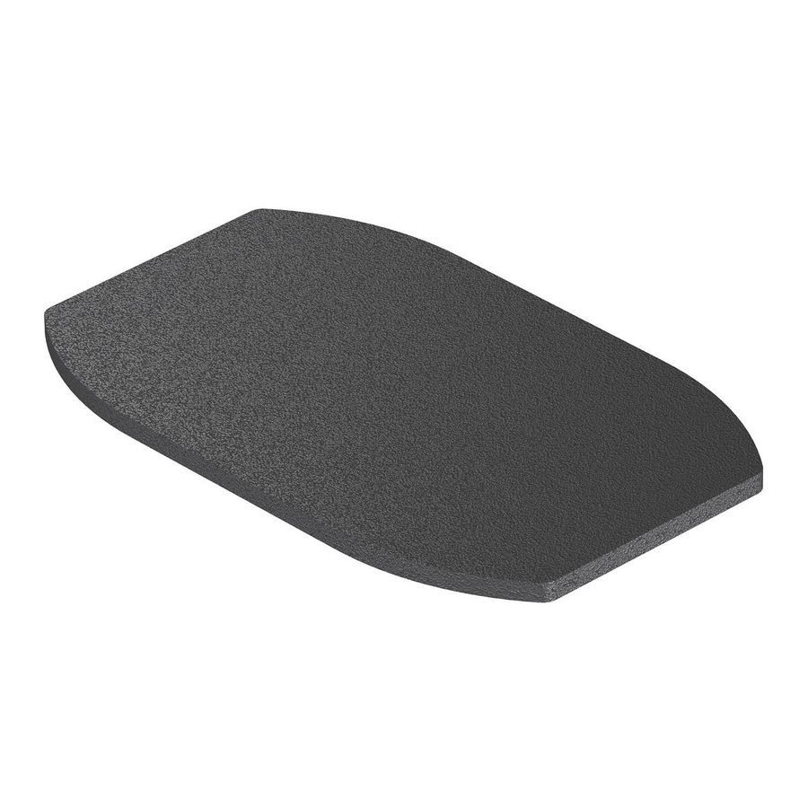 Rubberonderlegger voor ISSDM45 131x81x4 Gummi zwartz