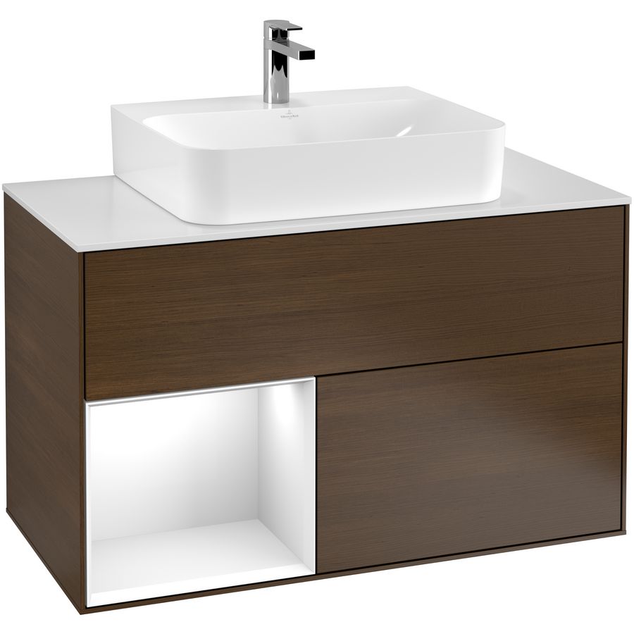 Wastafelonderkast Finion 1000x603x501mm W.Veneer F111GFGN