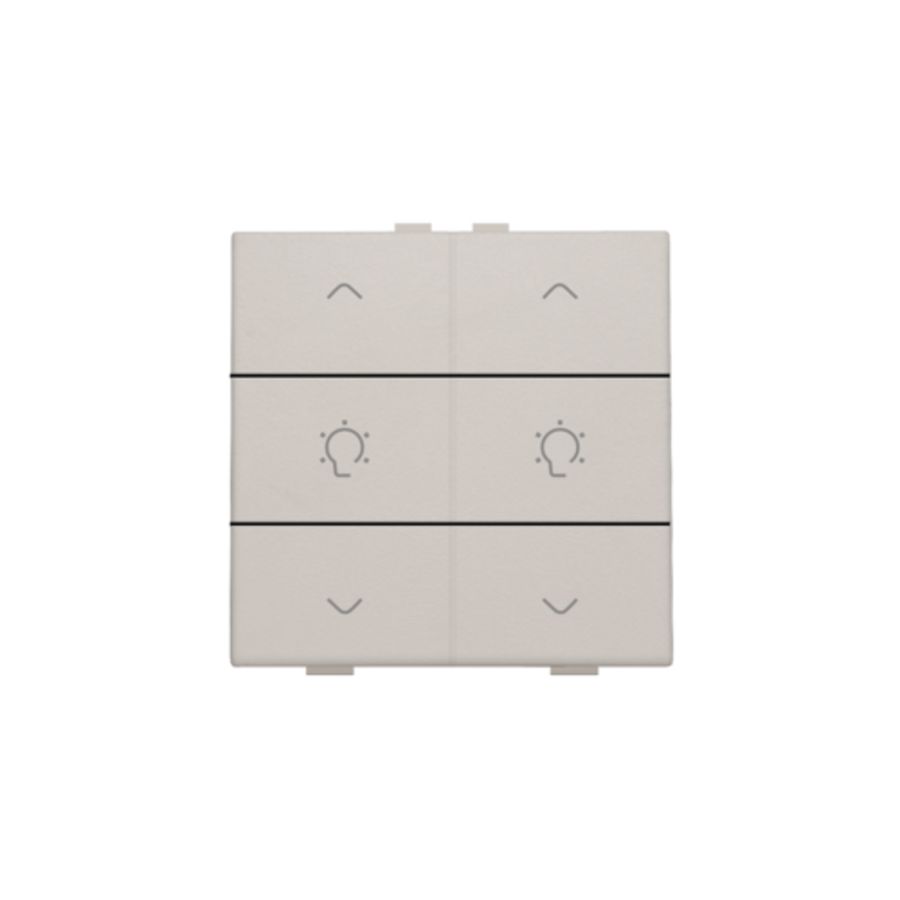 Dubbele dimbediening Home Control light grey