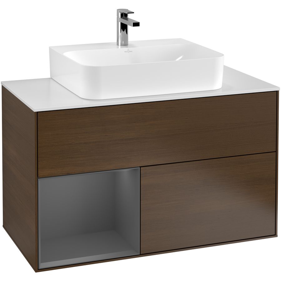 Wastafelonderkast Finion 1000x603x501mm W.Veneer F111GKGN