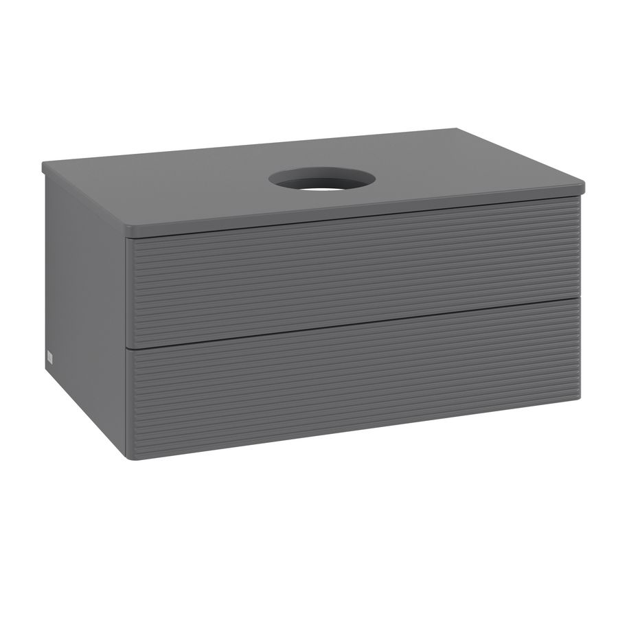 Wastafelonderkast Antao 800x360x500mm Antr. Matt Lacquer L19110GK