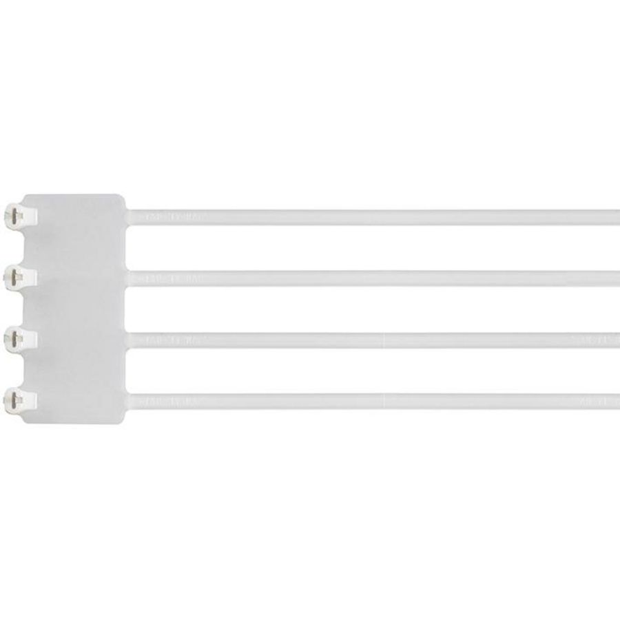 Kabelbinder TY-RAP tekst 4-V RVS lip 184x4,8mm Nat. VVE=250
