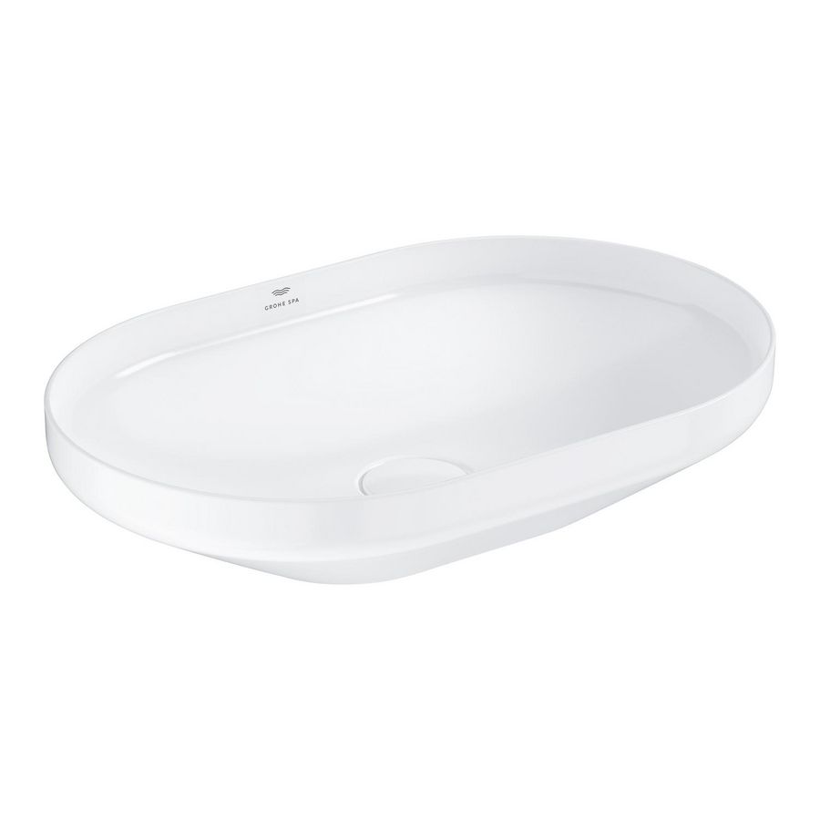 Airio waskom ovaal 60x40cm keramiek alpine wit (Spa colors coll.)