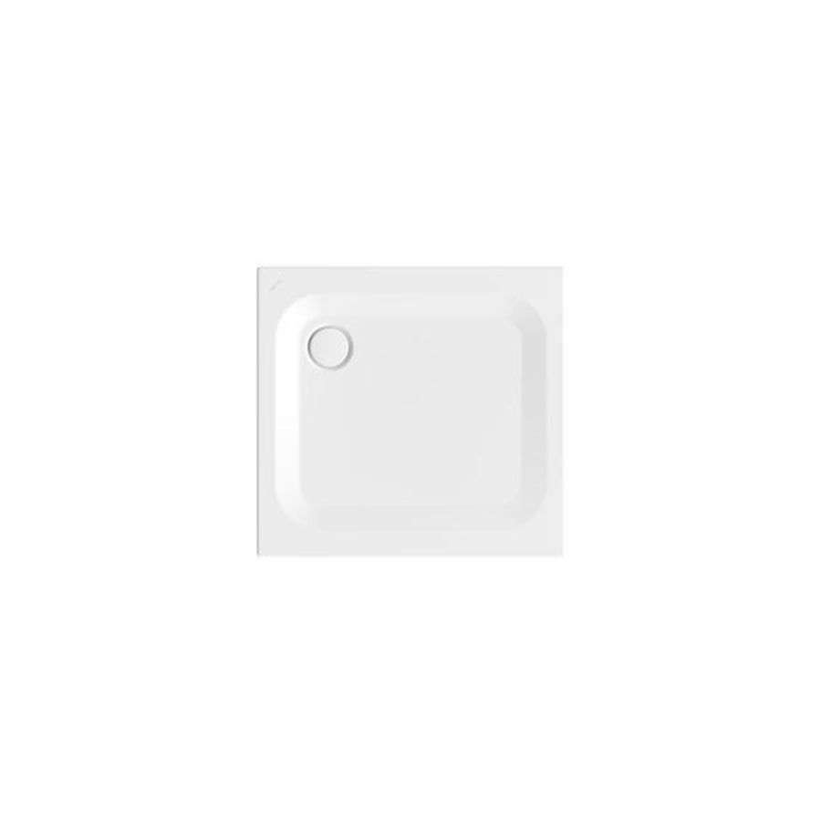 Douchebak geglazuurd staal BetteUltra 900x850x25mm wit AS antislip Sense afvoer Ø90mm