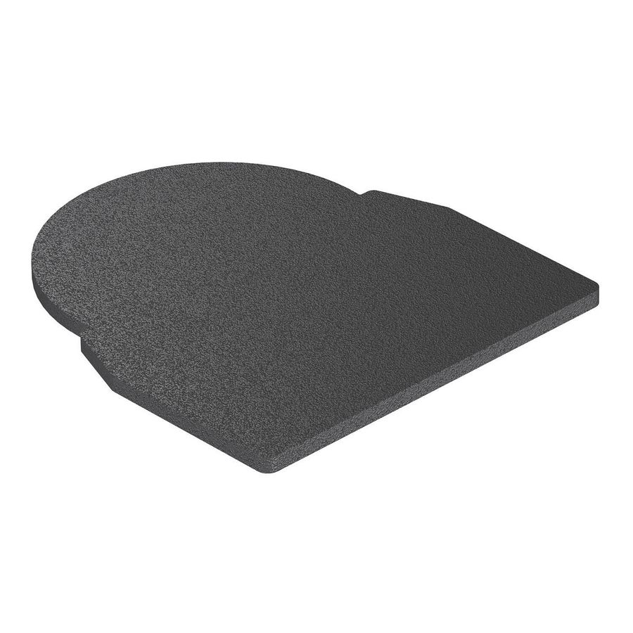 Rubber onderlegger voor ISS 110100R 111x101x4 Gummi zwartz