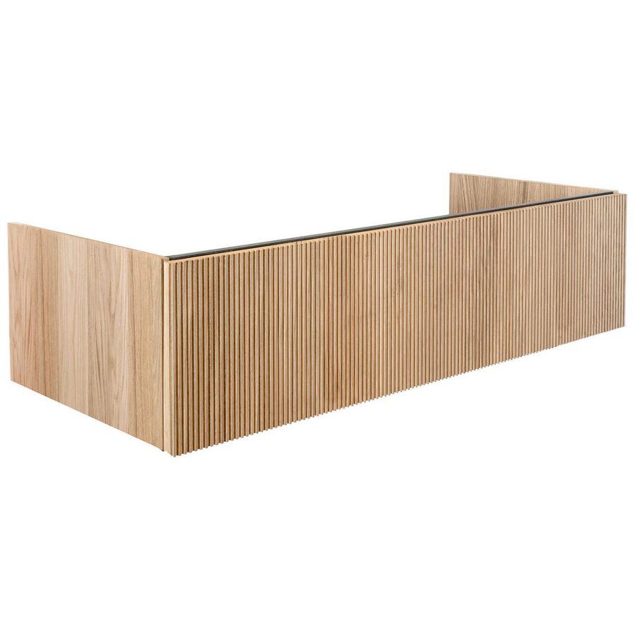 Onderkast v. wastafel WOOD 100x50cm 1x la push-to-open donkere eik