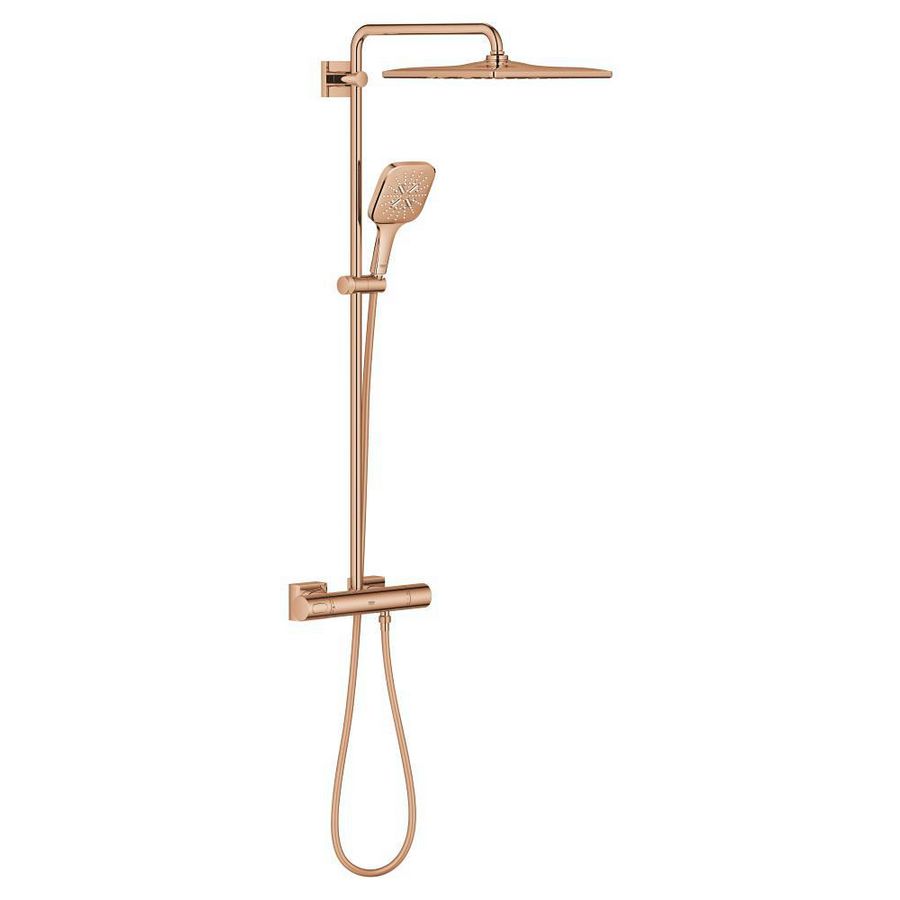 Rainshower SmartActive 310 douchesysteem Mono vierkant  incl. S-koppelingen Warm Sunrise