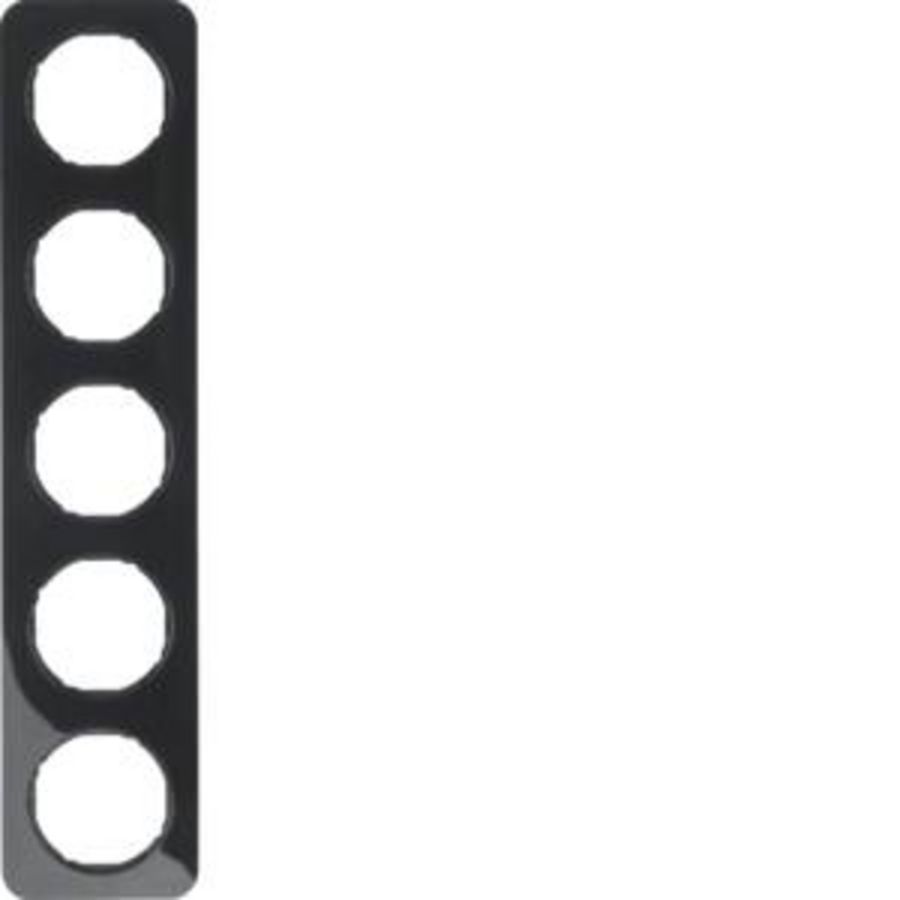 Afdekraam 5-v berker R.1 zwart glans