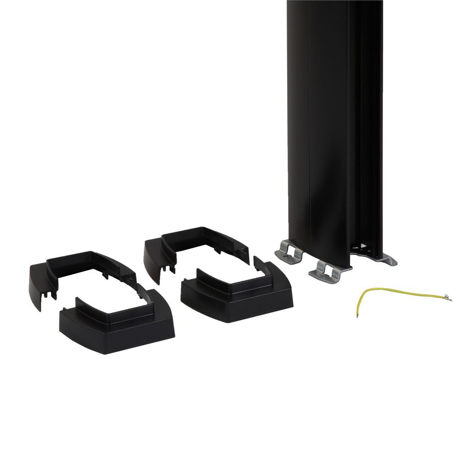 Energiezuil 2 compartiment 45mm 3,90M zwart