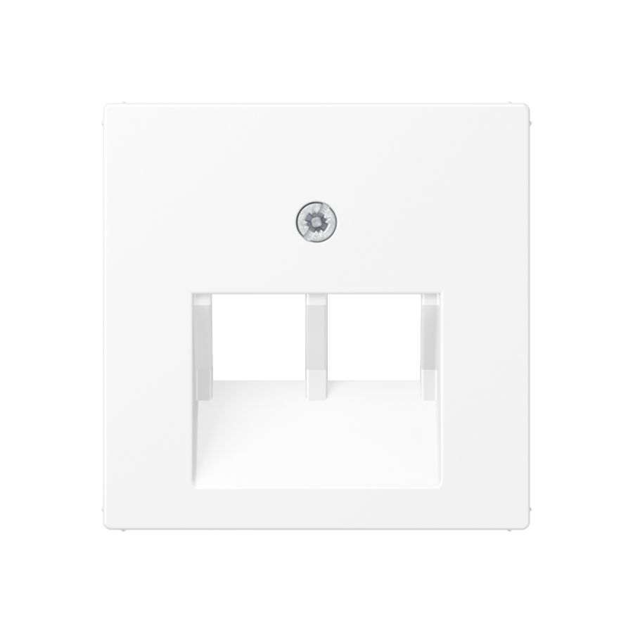 Centraalplaat UAE/IAE 2-voudig opbouw mat wit IP2X