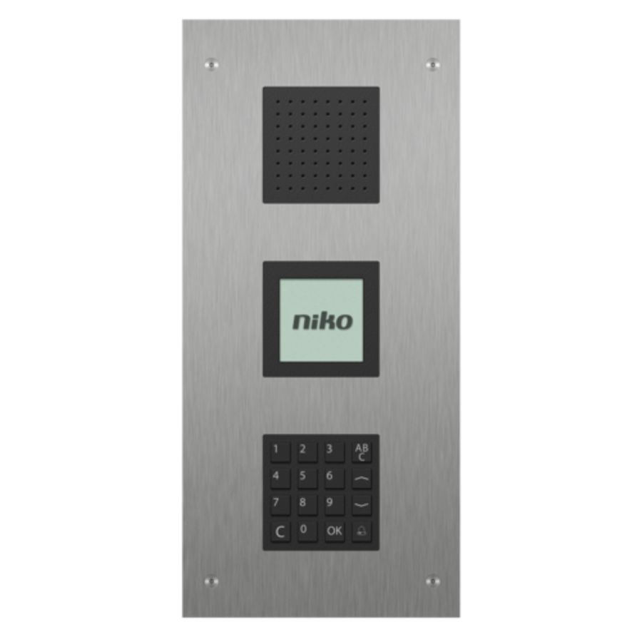 Modulaire audiobuitenpost inbouw 3 modules: luidspreker lcd-