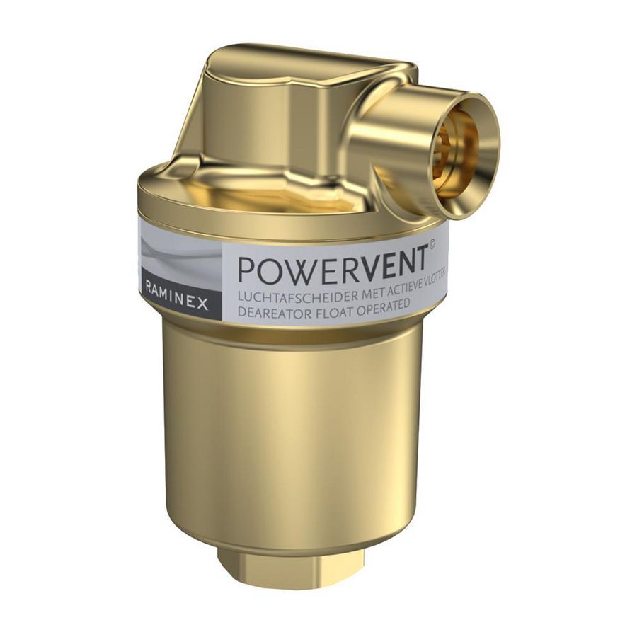 Vlotterontluchter POWERVENT TOP DN15 1/2" bi.dr. 