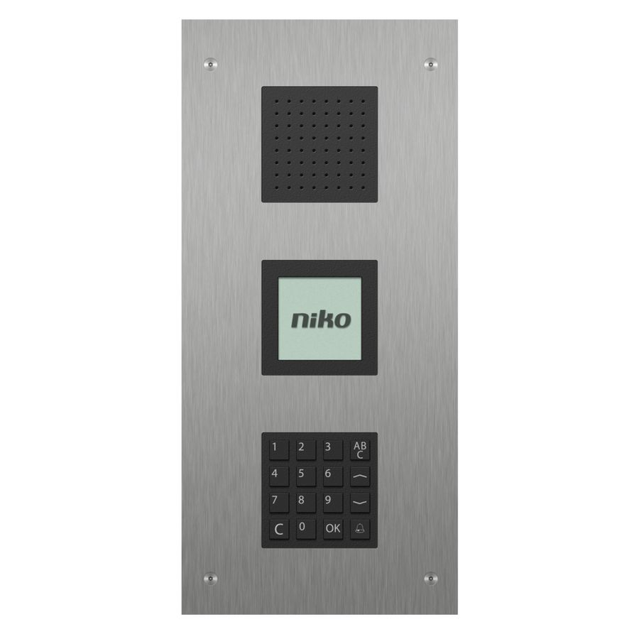 Modulaire audiobuitenpost inbouw 3 modules: luidspreker lcd-