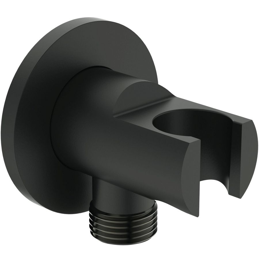 Wandaansluitbocht silk black Idealrain