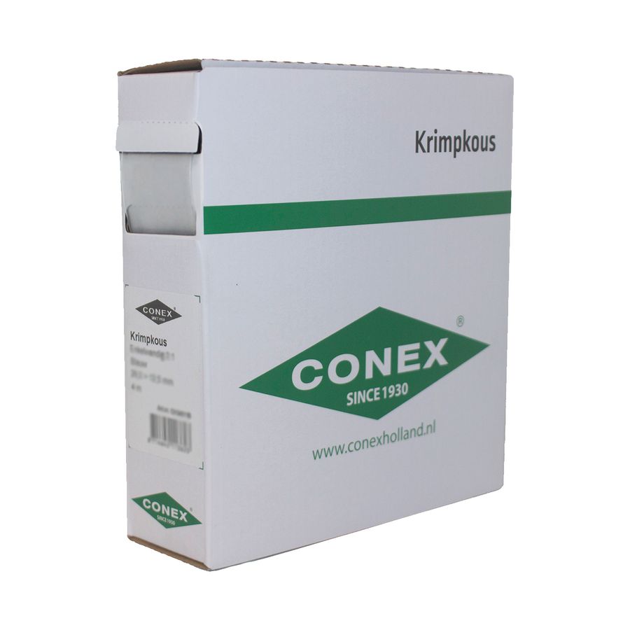 Krimpkous 1,2mm naar 0,6mm transparant rol 15mtr.