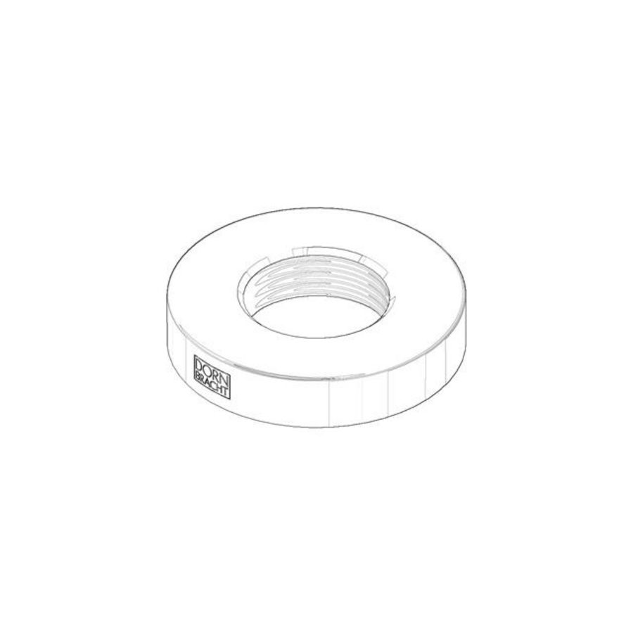 Rozet DB logo 50x10mm, 3/4" Mat Wit