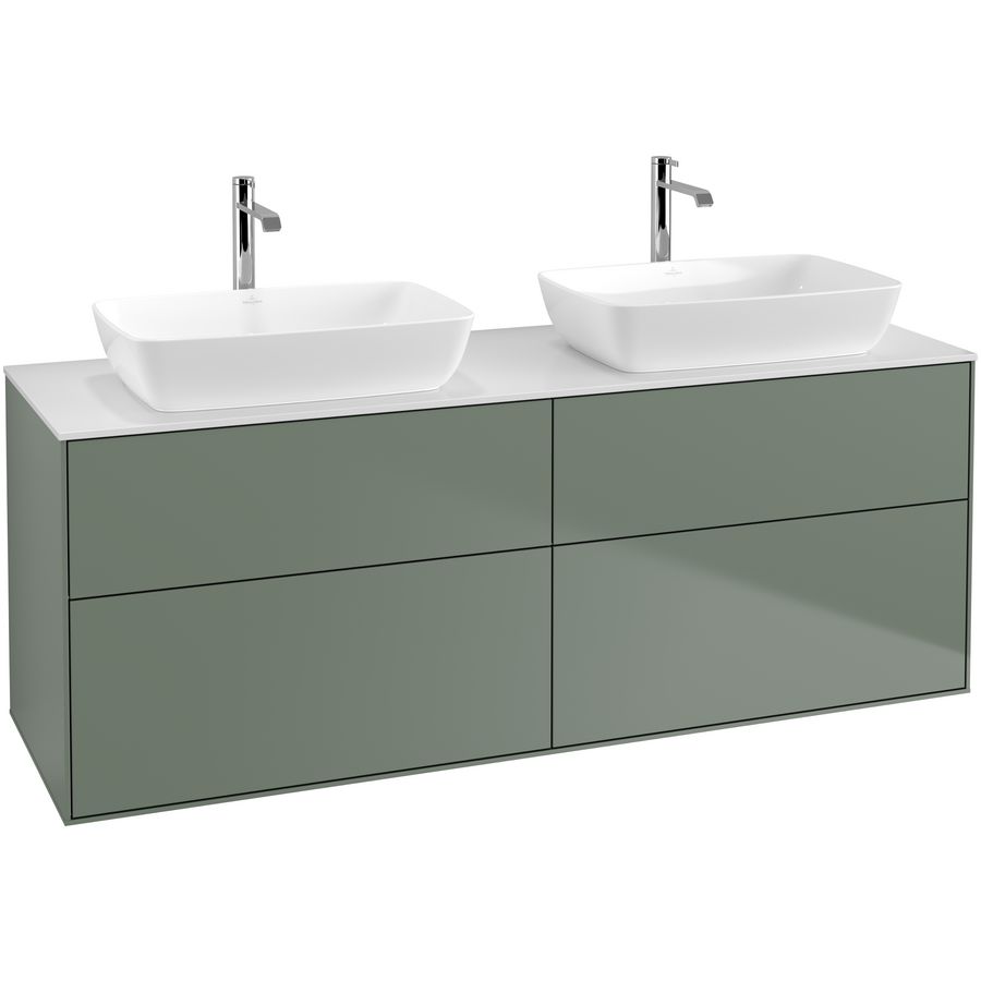 Wastafelonderkast Finion 1600x603x501mm Olive Matt Lacquer F84100GM
