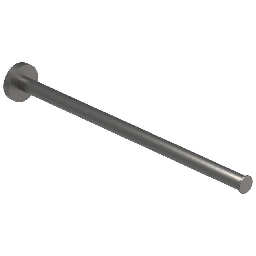 Handdoekrek vast 1-lids 38cm geborsteld metal black PVD