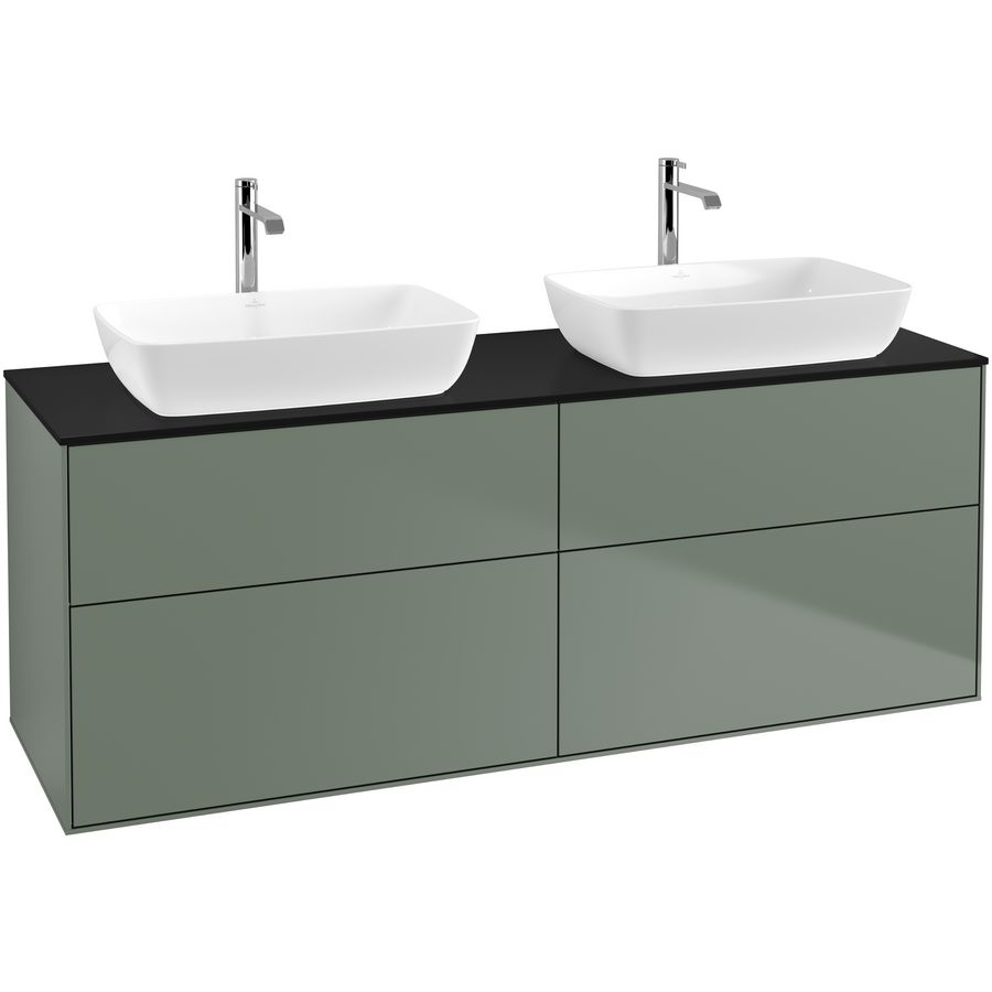 Wastafelonderkast Finion 1600x603x501mm Olive Matt Lacquer F84200GM