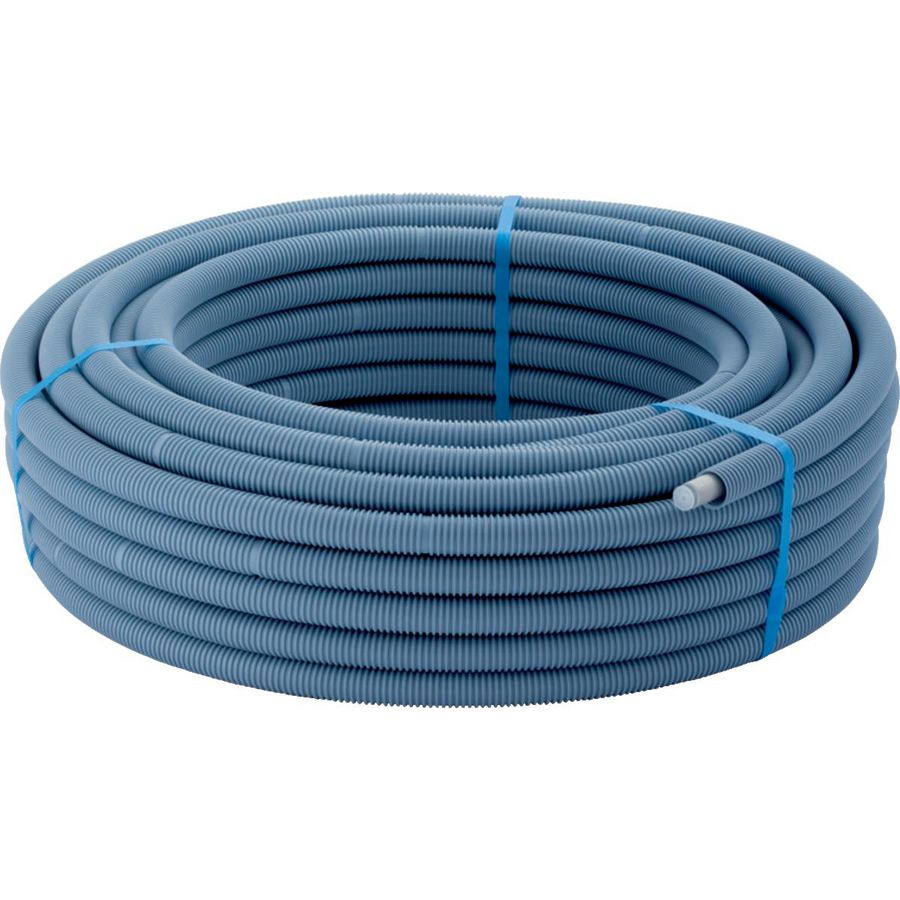 Rol a 50mtr. meerlagenbuis FLOWFIT ML 20x2mm + mantelbuis blauw