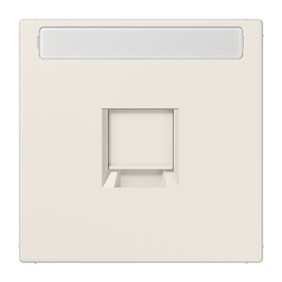 Afdekking LS990 wit voor mod.jack 1-voudig