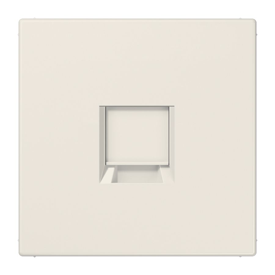 Afdekking LS990 wit voor mod.jack 1-voudig