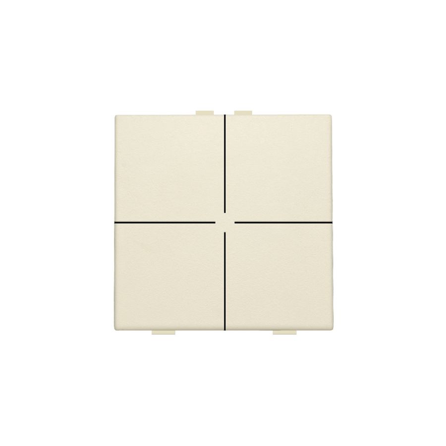 4-voudig drukknop Home Control cream