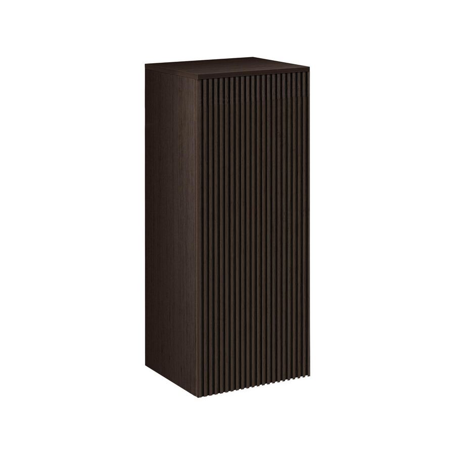 Kolomkast halfhoog WOOD 35cm H=102cm deur links push-to-open rode eik