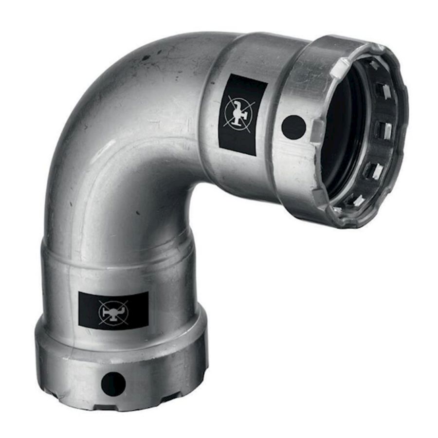 Bochtkoppeling 90° Megapress 1.1/2"x1.1/2" 4216