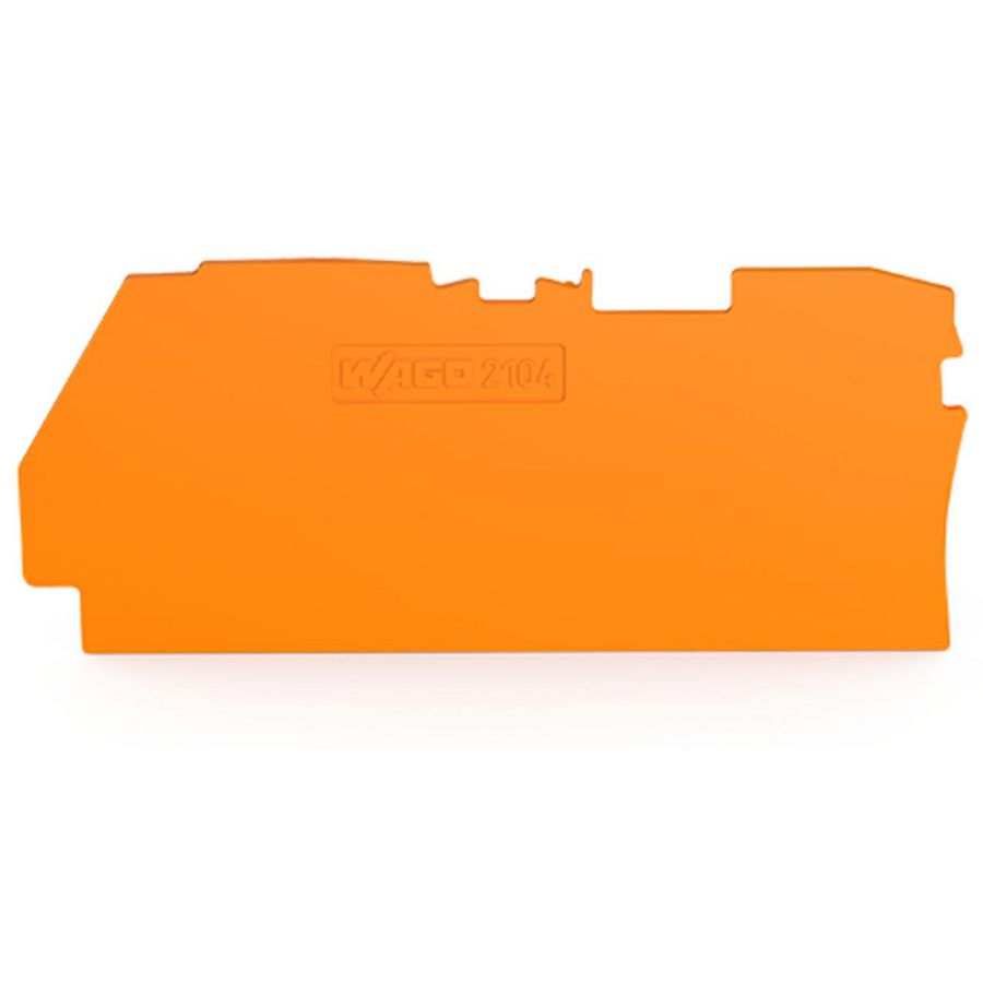 Afsluit- en tussenplaat 1 mm dik oranje 2104-1292 VVE=25