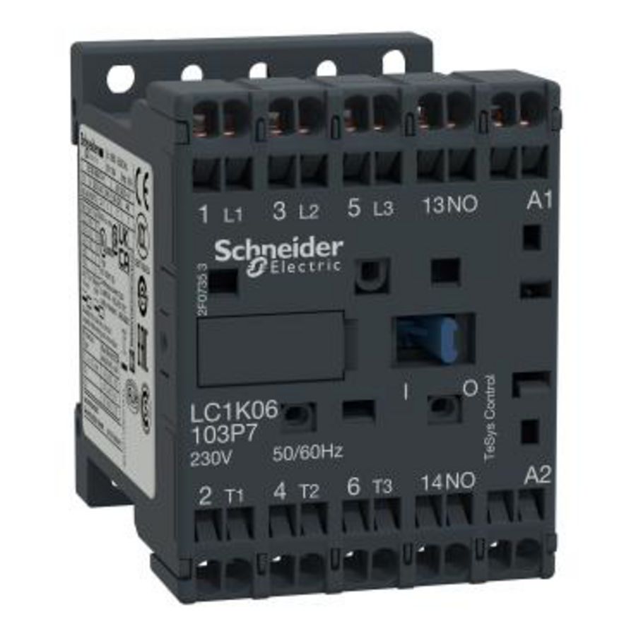 Contactor 3M HC 1M AC-3<=440V 6A Stuurspanning 24V A K