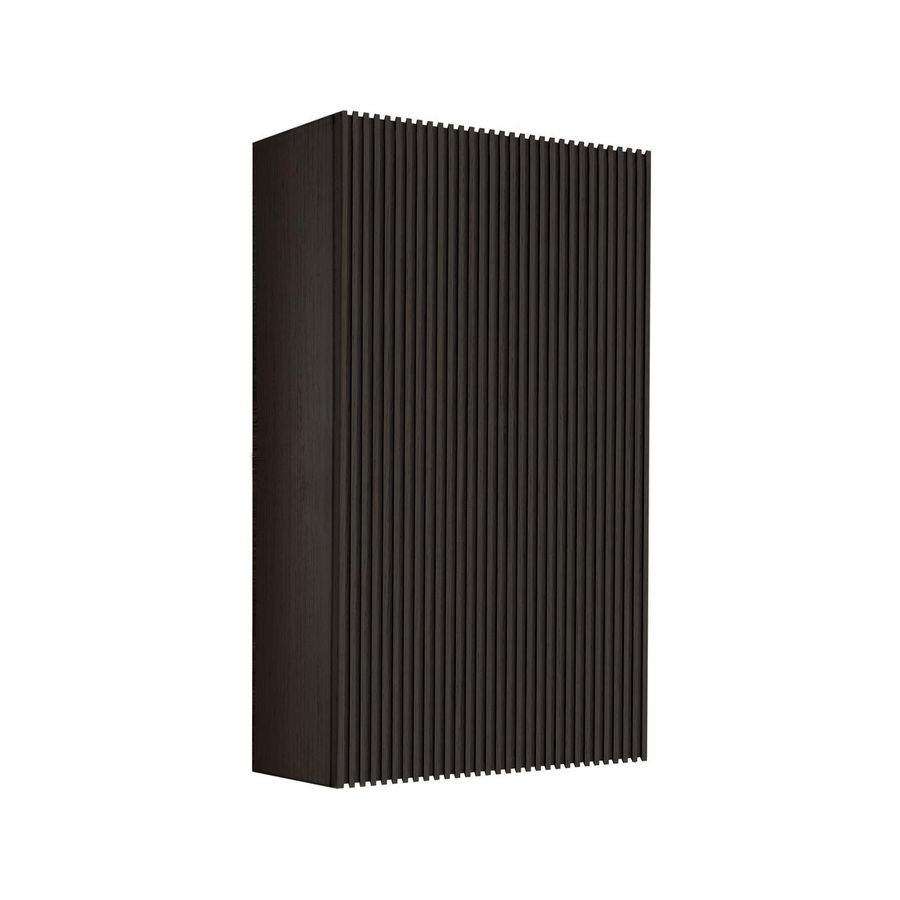 Hangkast WOOD 35cm H=113cm deur links push-to-open rode eik