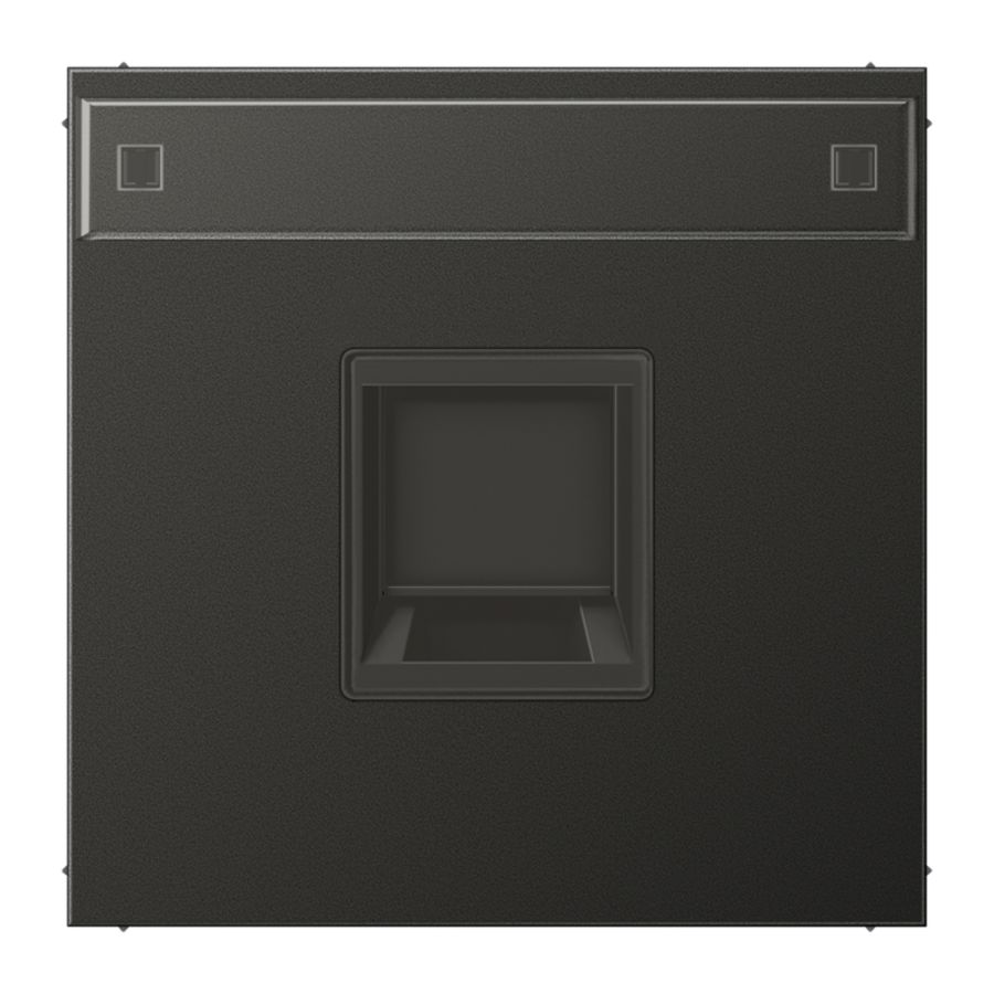 Afdekking LS-ant.m.tekstv.v.mod.jack 1-voudig.