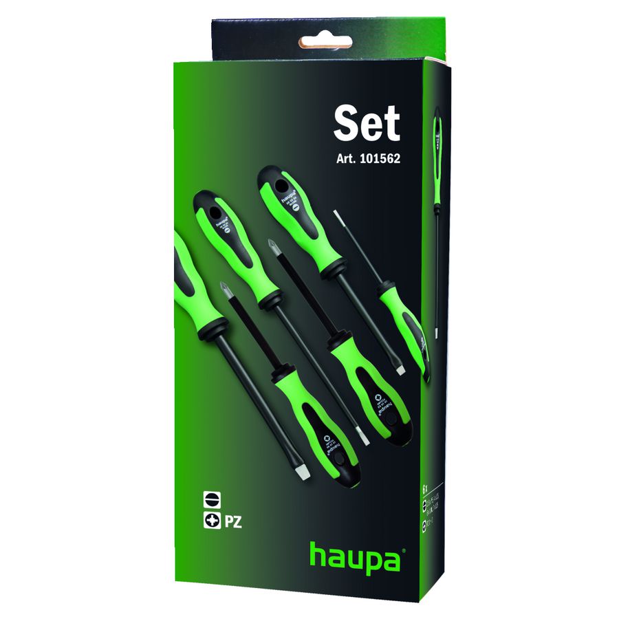 Schroevendraaier sleuf kruis PZ 6 delig geisoleerde kling 2C