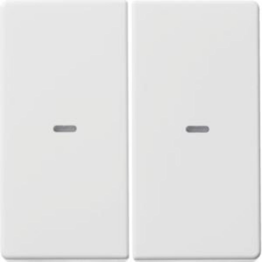 Drukknopmodule afdekking 2-v berker Q.1/Q.3/Q.7 polarwit