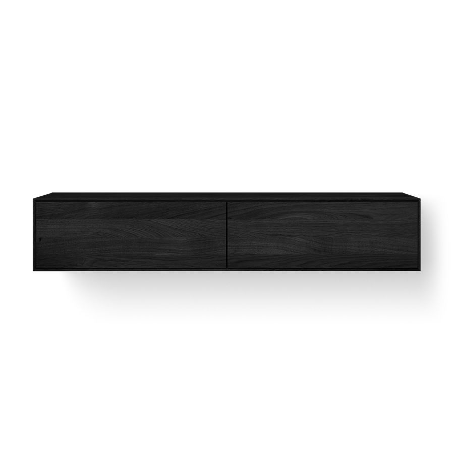 Badmeubel FACET 160cm 2x la eiken black