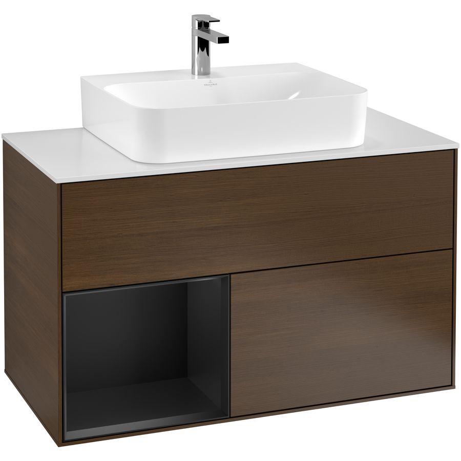 Wastafelonderkast Finion 1000x603x501mm W.Veneer F111PDGN