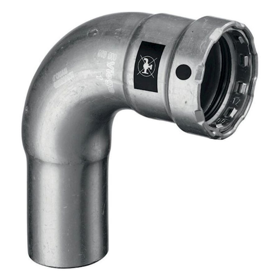 Insteekbocht 90° Megapress spie x persaansluiting 1.1/2" 4216.1