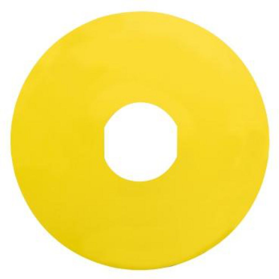 Etiket 90mm vuistslagkop Ongemarkeerd Geel XB4/XB5 VVE=10