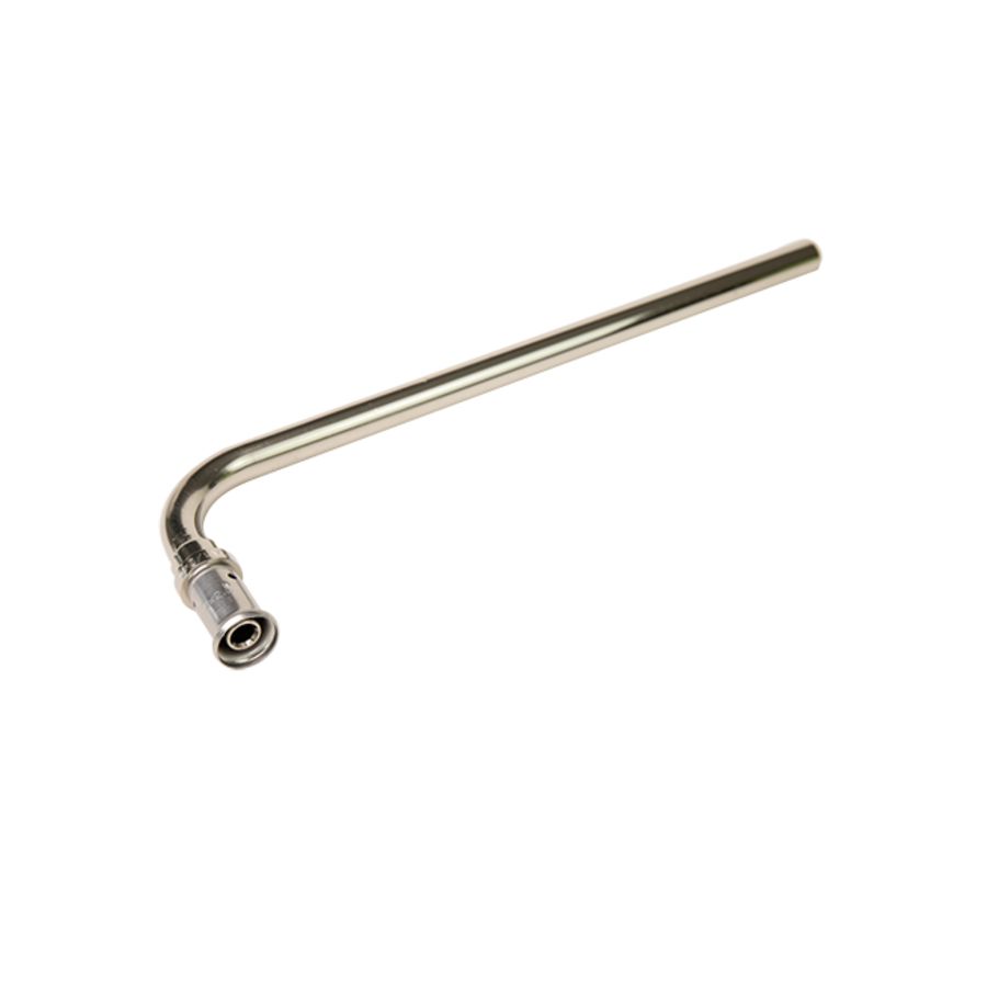 Set a 2st. Rad.aansluitbocht vernikkeld 24P L=300mm 16x15CU