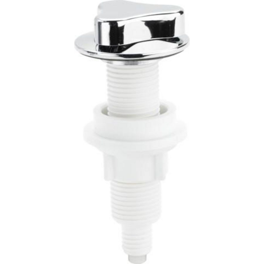 713911 draaibevestiging kunststof verchroomd