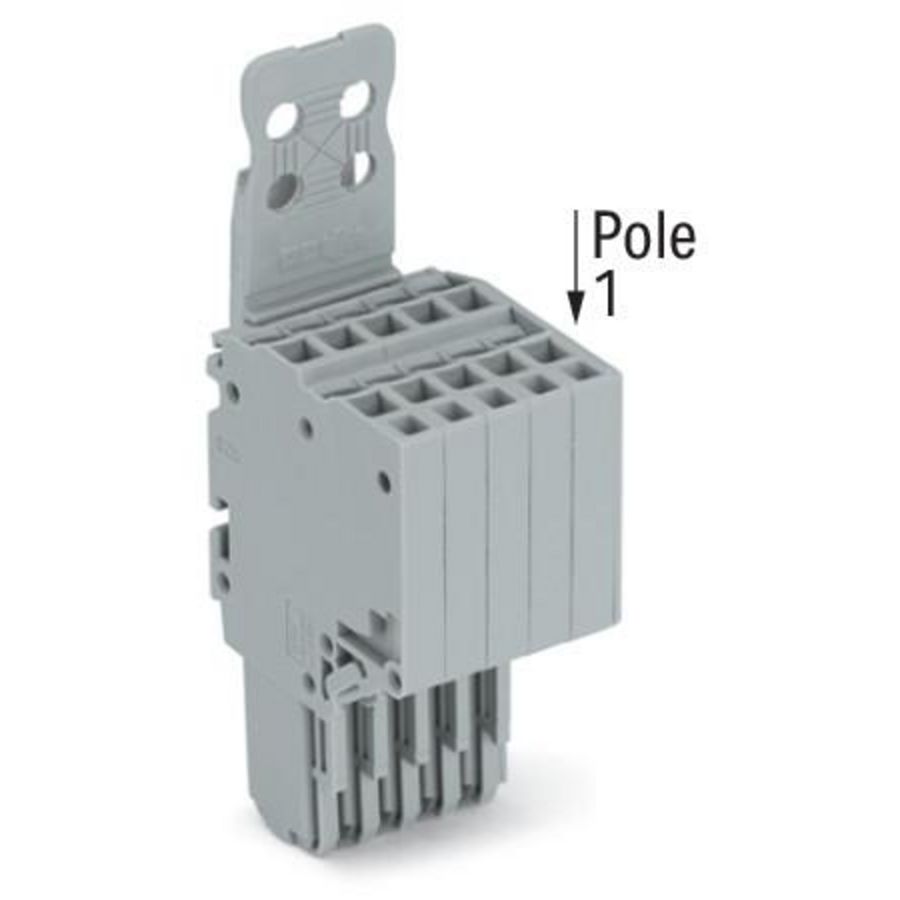 2-draads FE steker 1,5 mm² grijs 2020-205/143-000 VVE=50