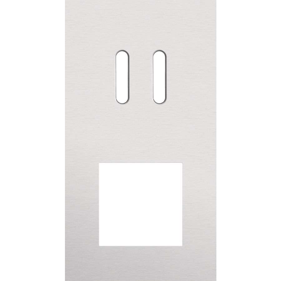 Afdekplaat 2-voud vertic. 71mm centerafst 155-56856