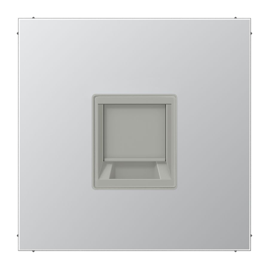 Afdekking aluminium voor mod.jack 1-voudig LS