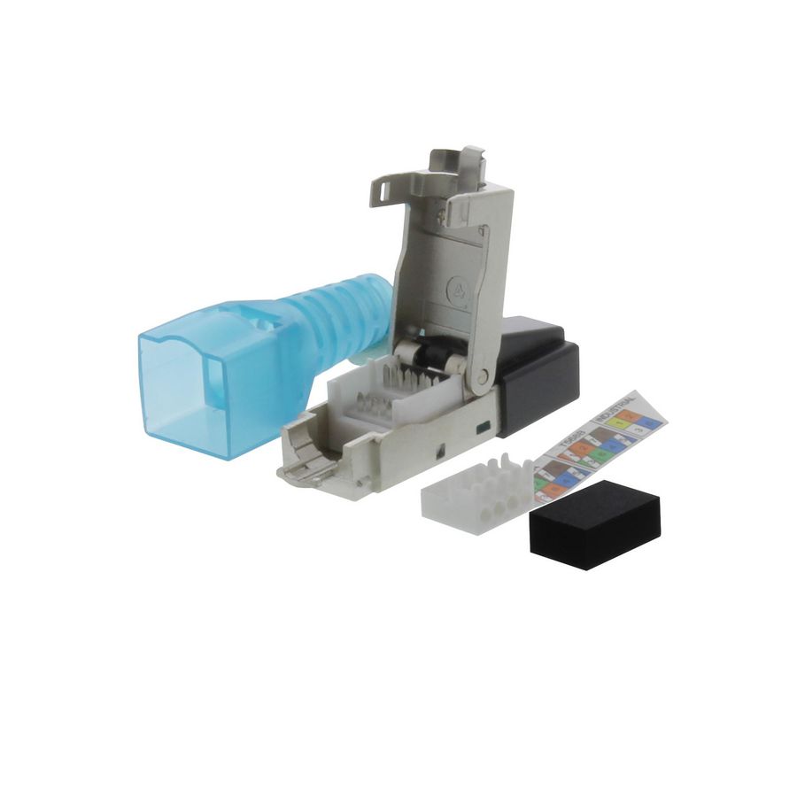Modulaire connector ronde kabel 6A UTP PoE 1,5A RJ45-C6A-STP