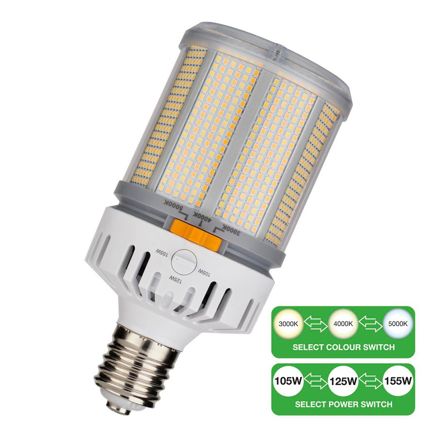 LED-lamp Plus Switch E40 105W-155W 14300-24000lm 3000K-5000K